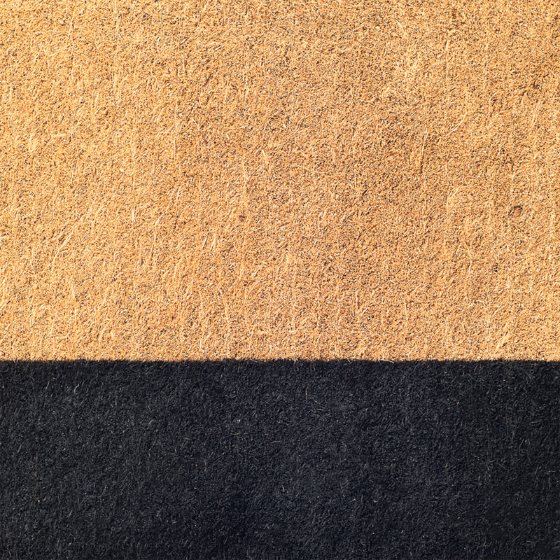 Black Belt Coir Doormat by Fab Habitat