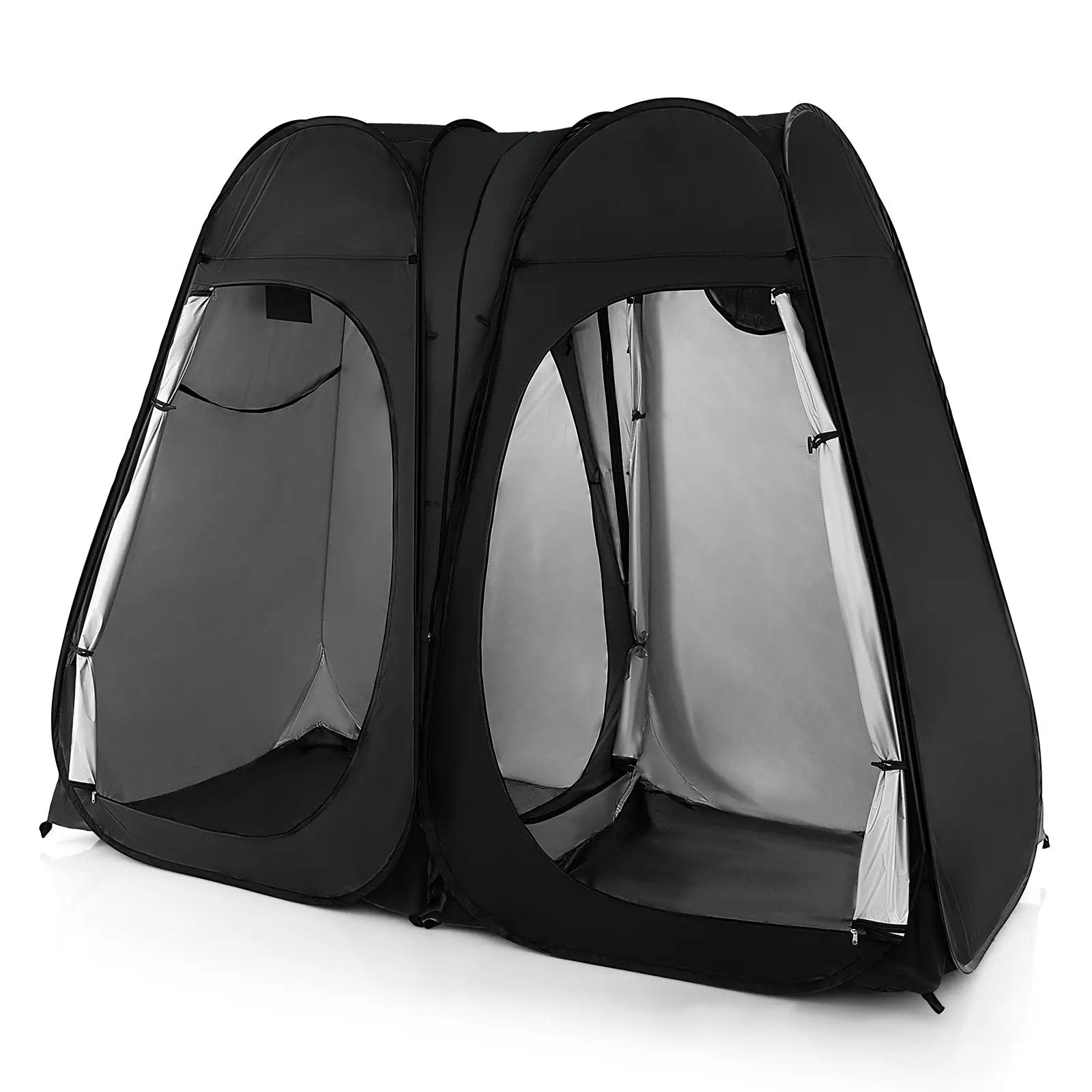 Oversized Pop Up Shower Tent with Window Floor and Storage Pocket by DirectDeals
