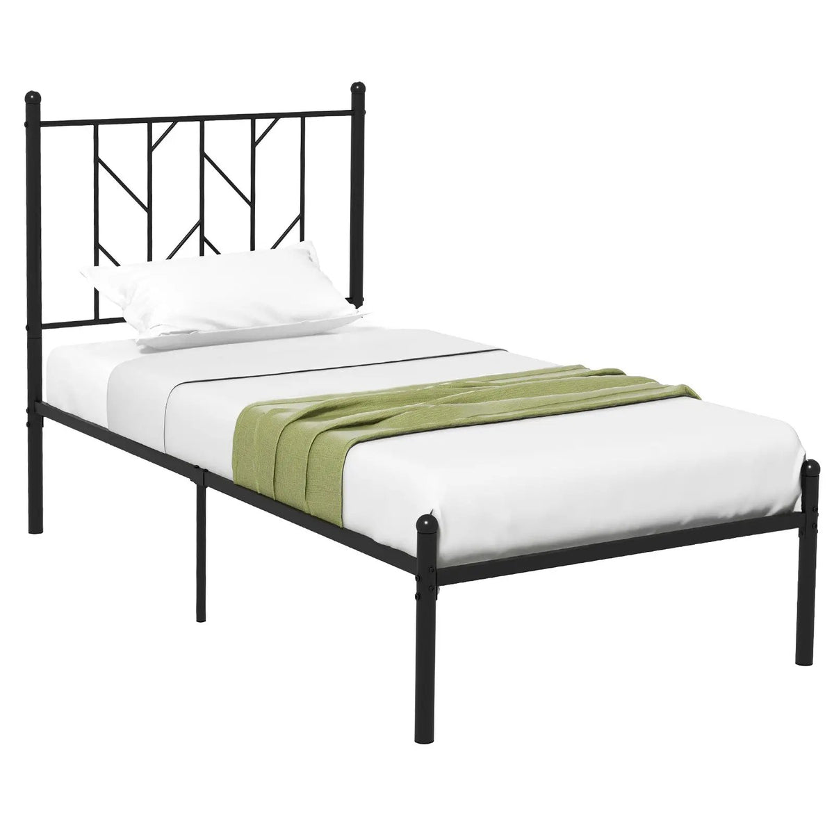 Twin/Full/Queen Size Platform Bed Frame with Sturdy Metal Slat Support by DirectDeals