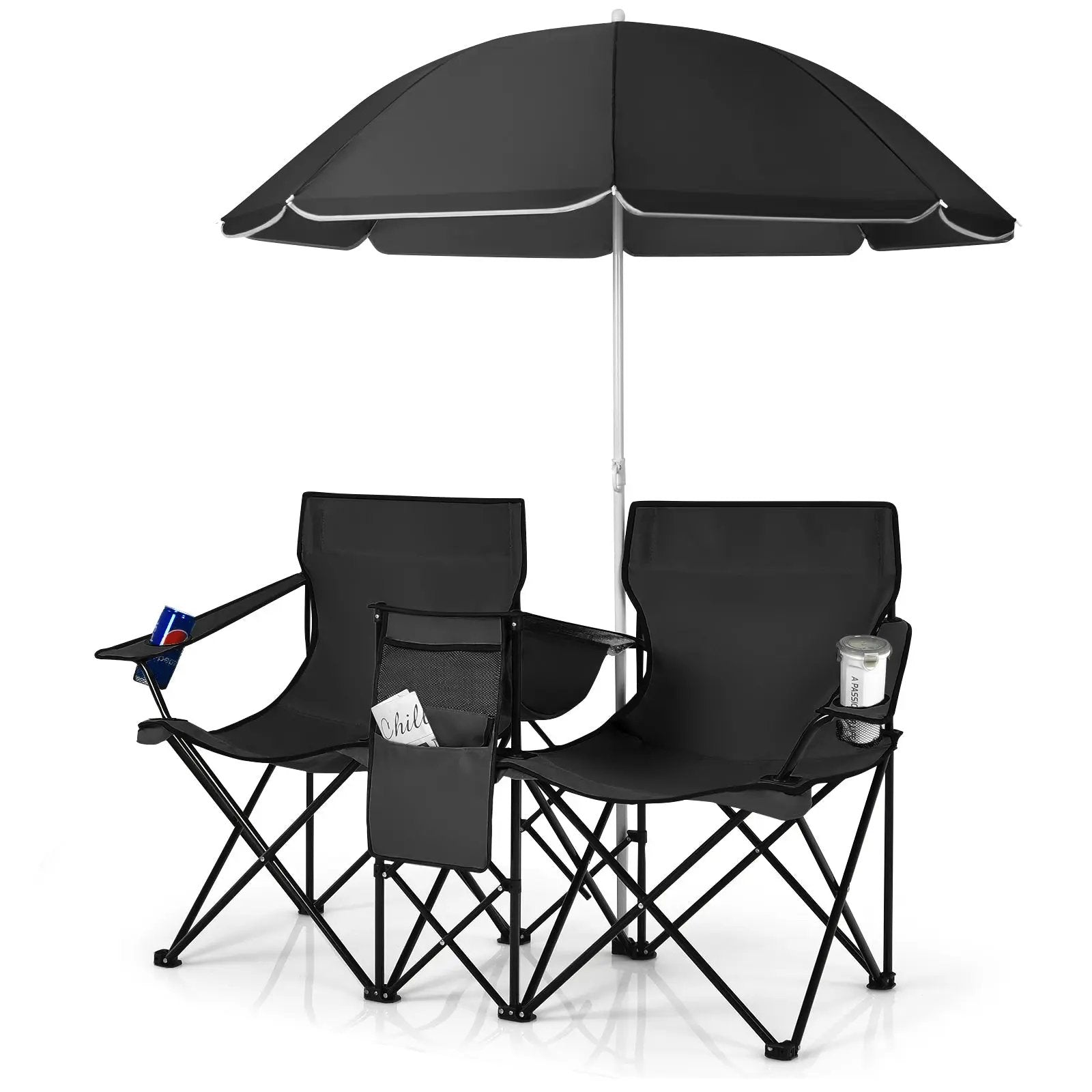 Portable Folding Picnic Double Chair by DirectDeals