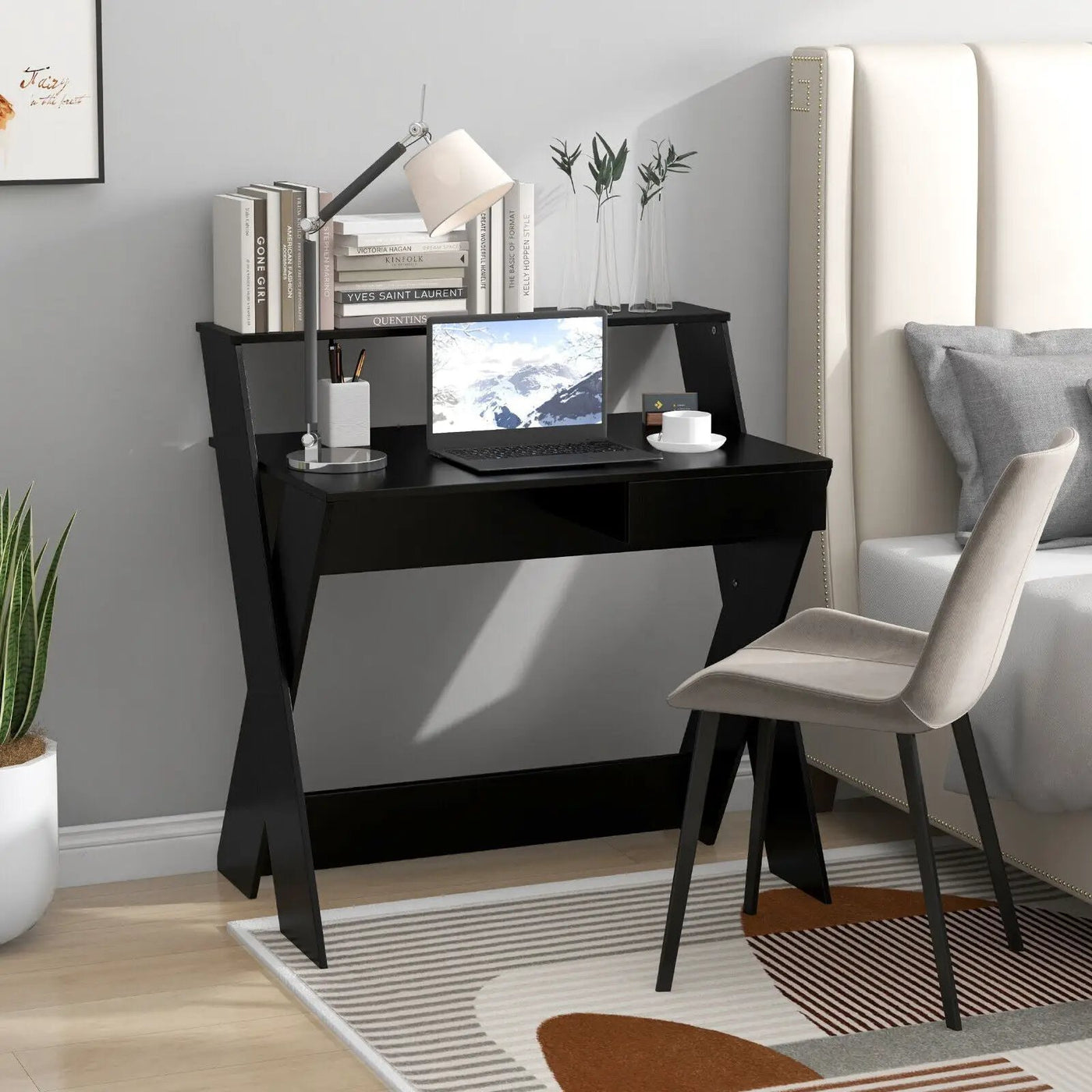 Small Computer Desk with Storage Drawer by DirectDeals