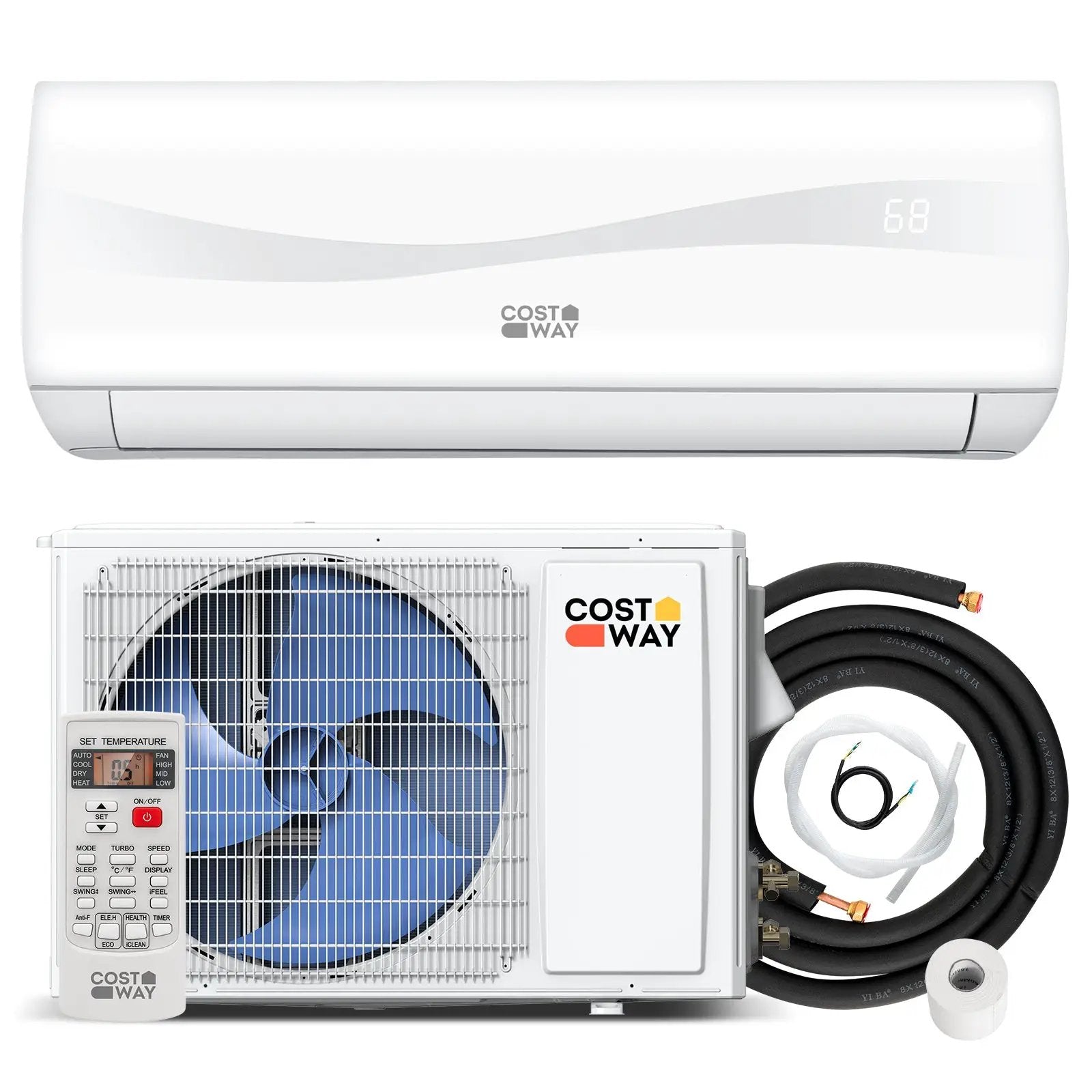 Blast Series 12000 BTU 20 SEER2 115V Ductless Mini Split Air Conditioner by DirectDeals