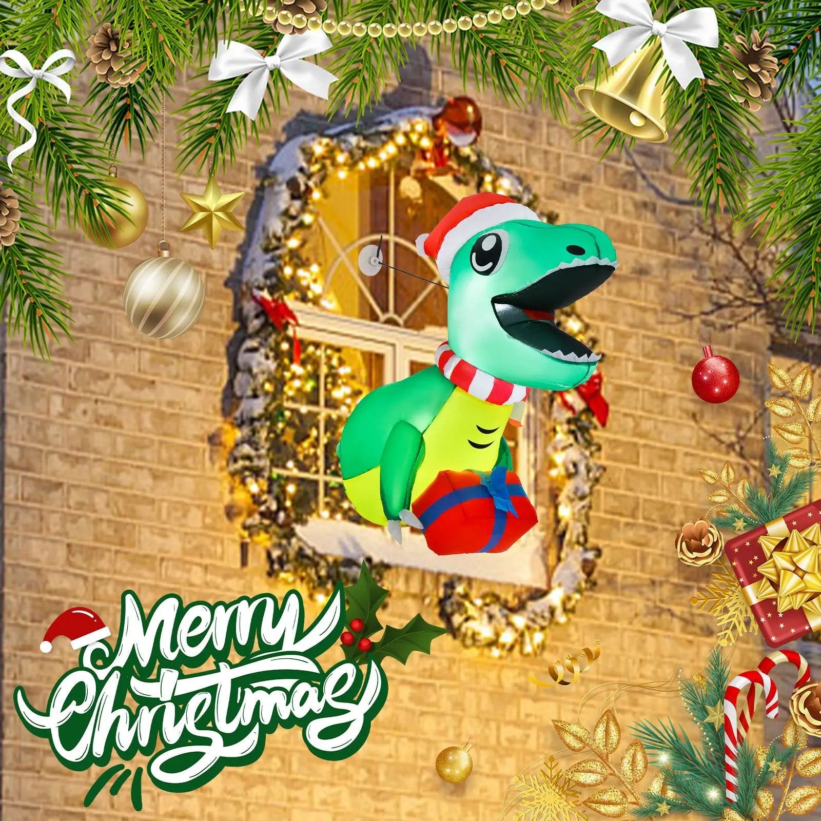 Blow Up Decorations with Built-in LED Lights for Indoor and Outdoor by DirectDeals