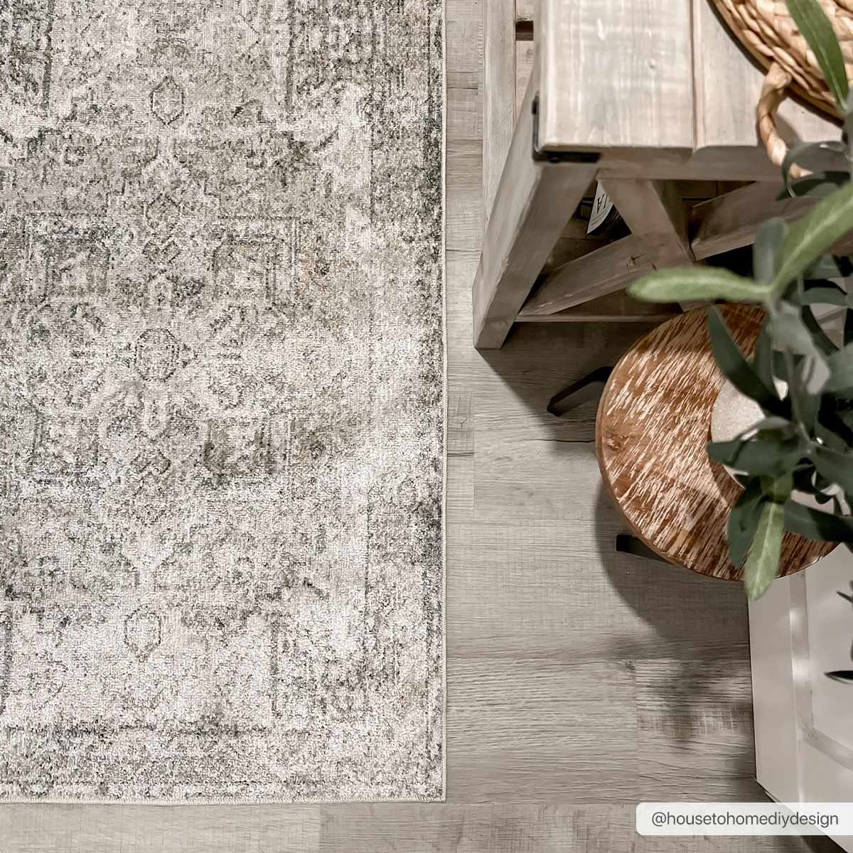 Hera Olive Boutique Washable Rug by Boutique Rugs