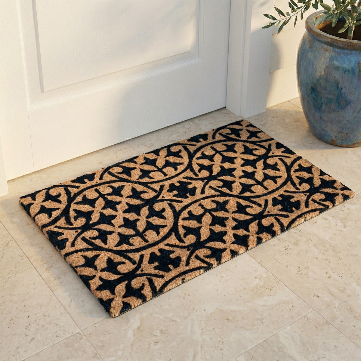 Blue Tile Coir Doormat, photo 4 of 20