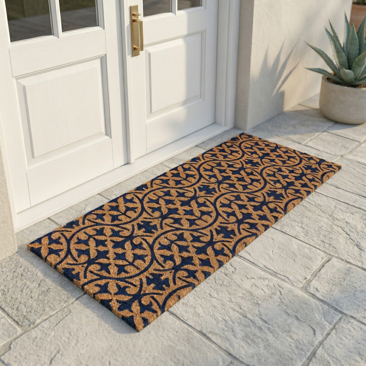 Blue Tile Coir Doormat, photo 9 of 20