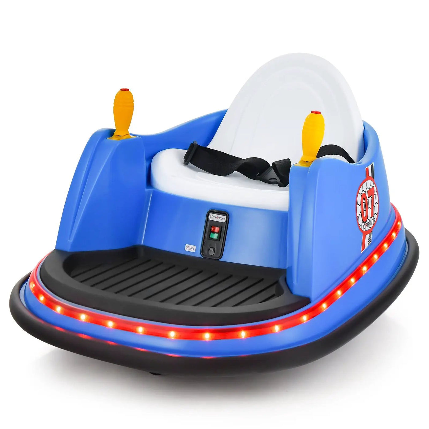 12V Electric Kids Ride On Bumper Car with Flashing Lights for Toddlers by DirectDeals