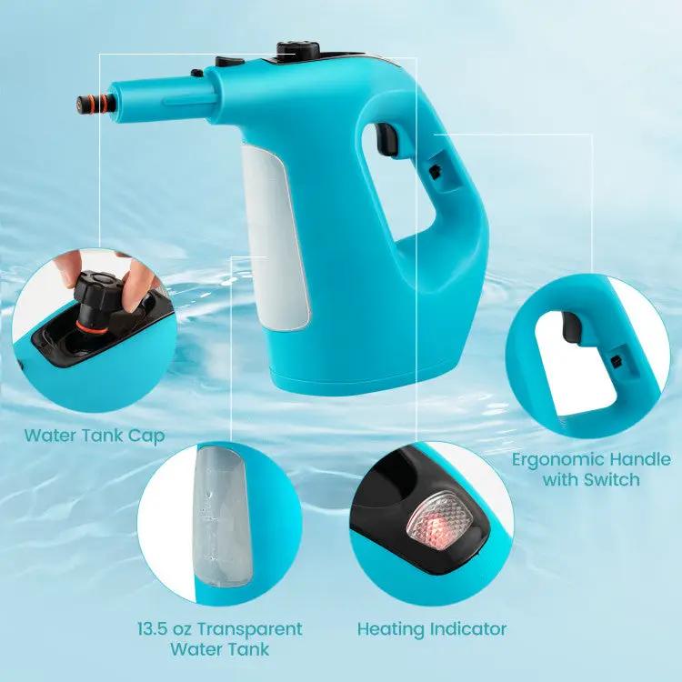 1400W Handheld Steam Cleaner with 14-Piece Accessory Kit and Child Lock by DirectDeals