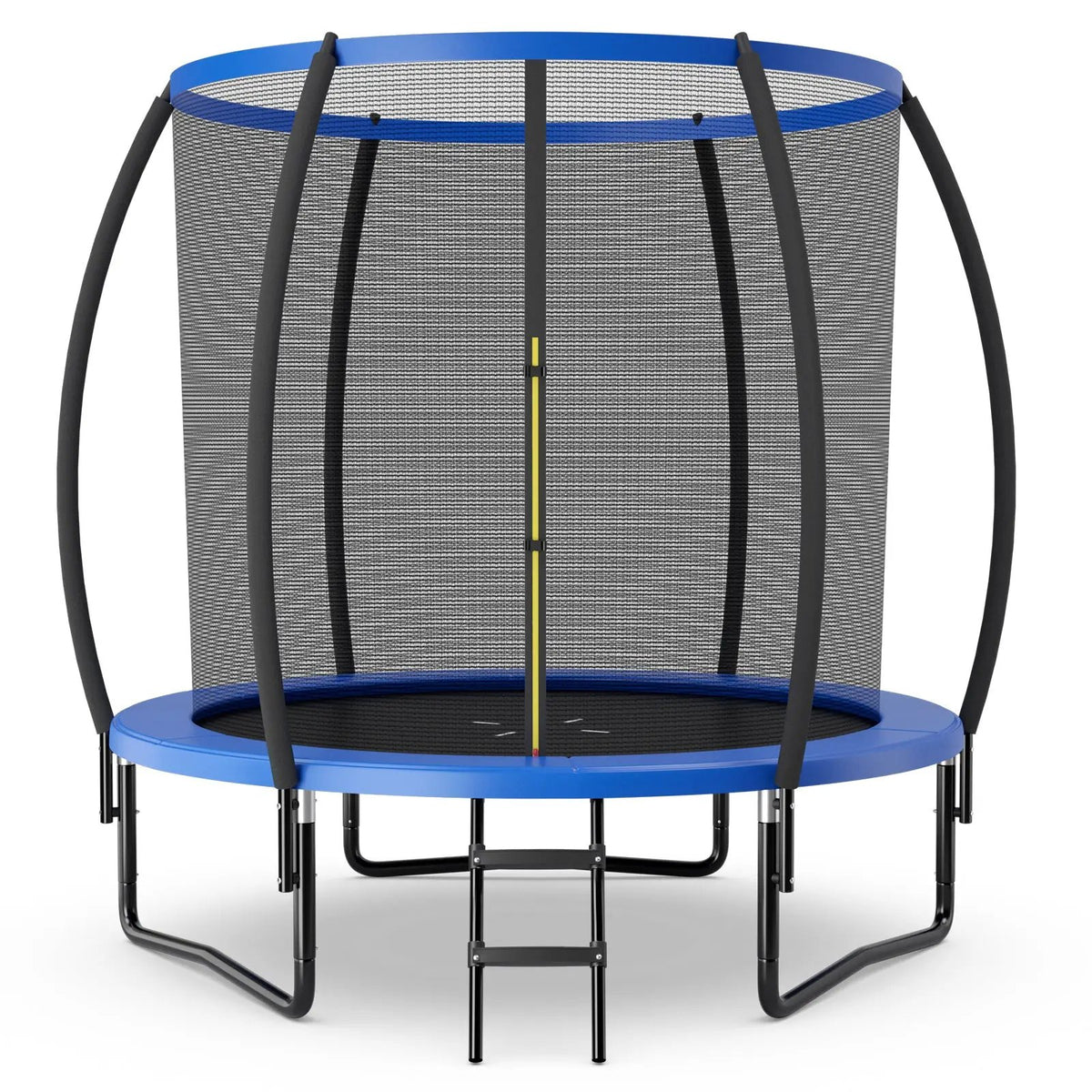 8 Feet ASTM Approved Recreational Trampoline with Ladder-Blue by DirectDeals