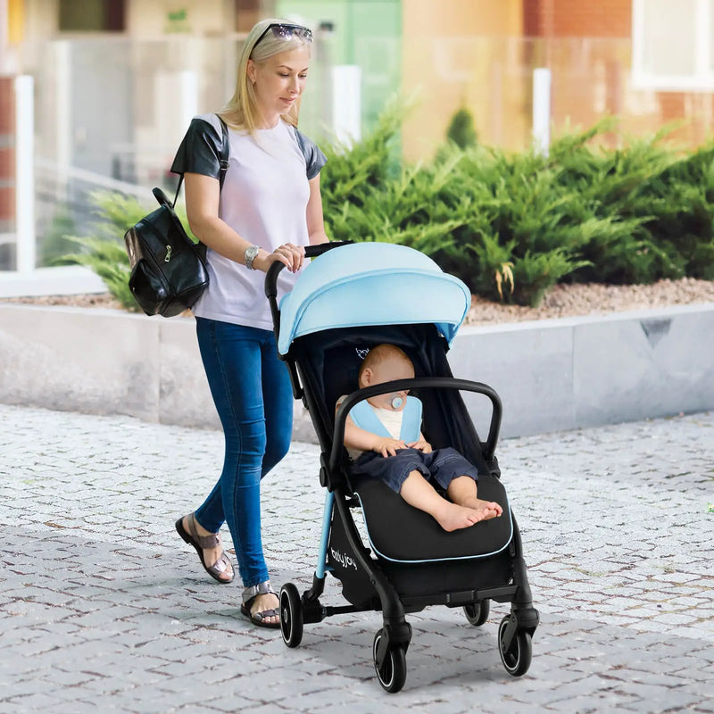 One-Hand Folding Portable Lightweight Baby Stroller with Aluminum Frame by DirectDeals
