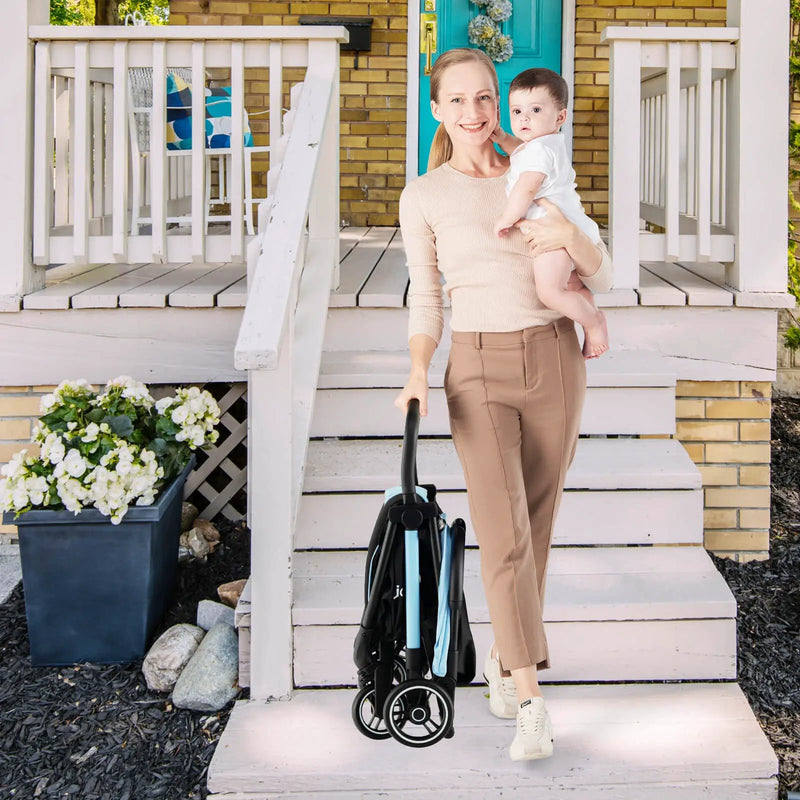 One-Hand Folding Portable Lightweight Baby Stroller with Aluminum Frame by DirectDeals