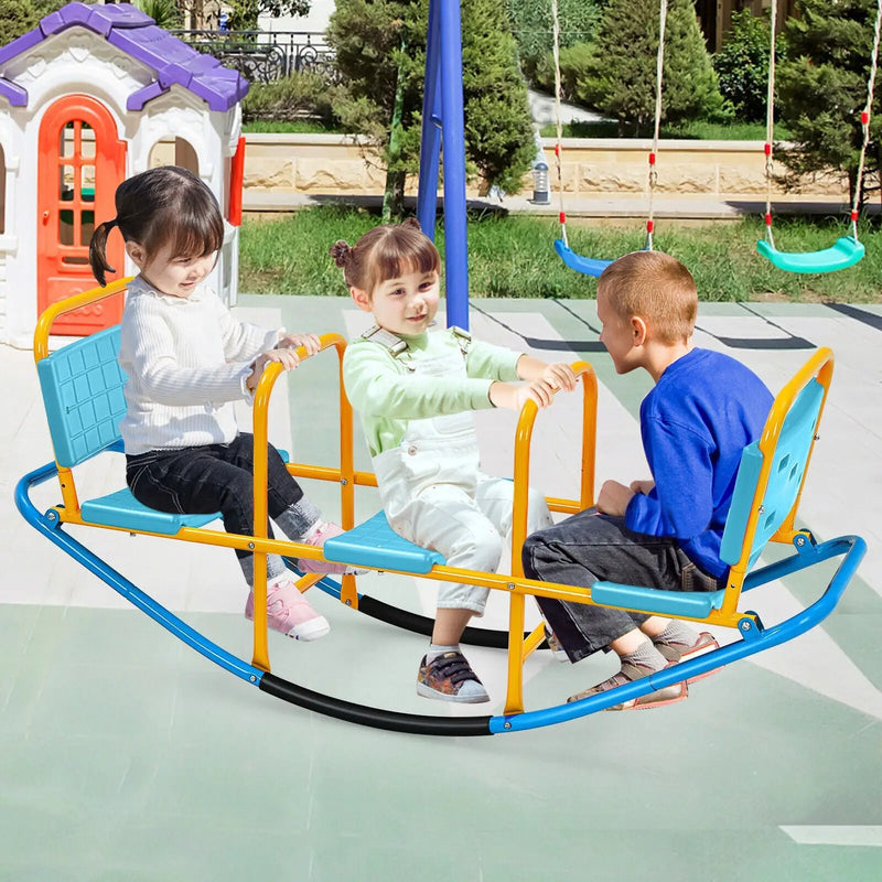 Outdoor Kids Seesaw Swivel Teeter for 3 to 8 Years Old by DirectDeals