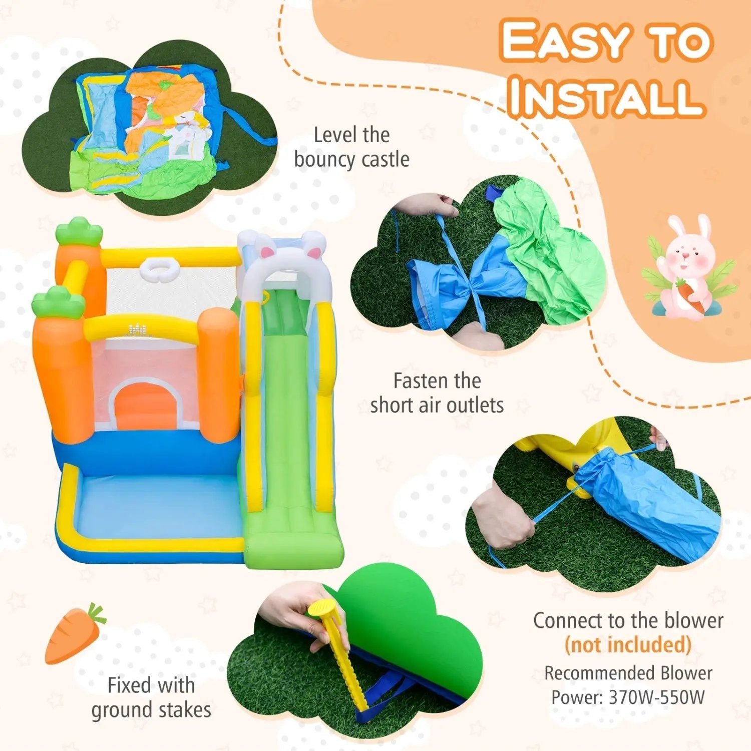 Bounce House for Kids 3 by DirectDeals
