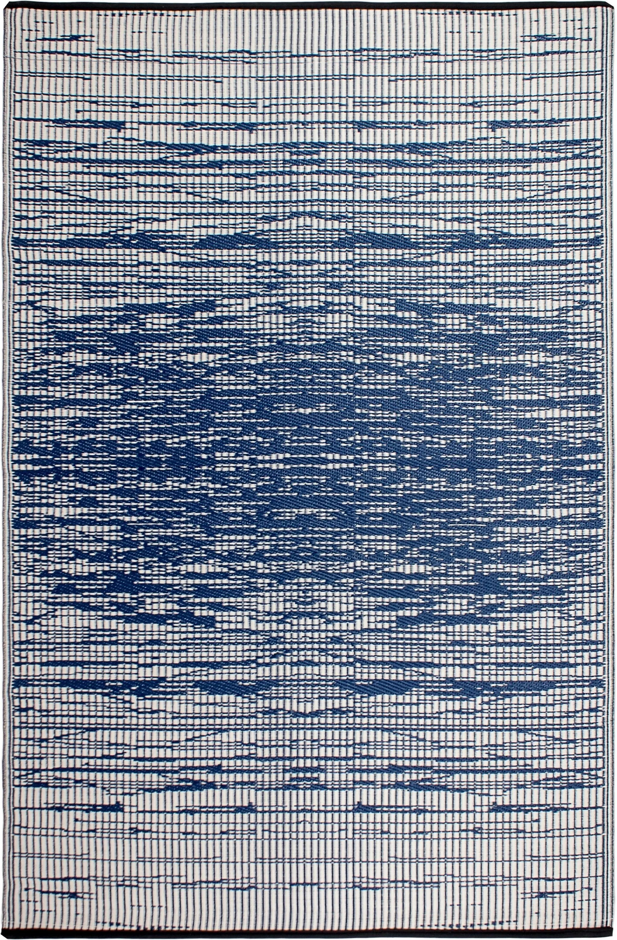 Brooklyn - Blue Outdoor Rug for Patio by Fab Habitat