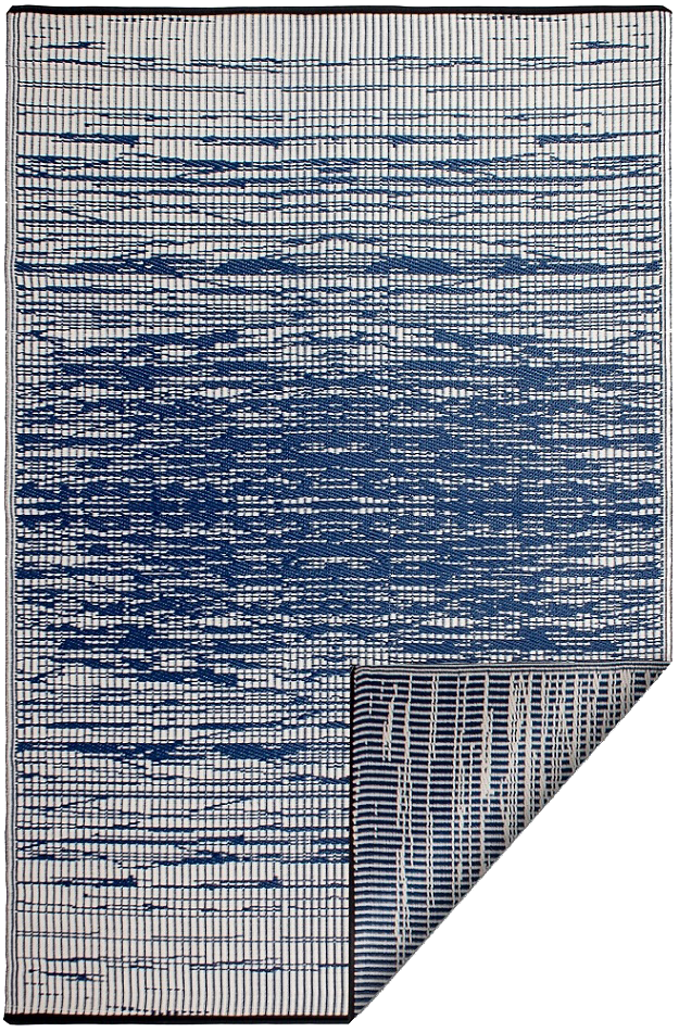 Brooklyn - Blue Outdoor Rug for Patio by Fab Habitat