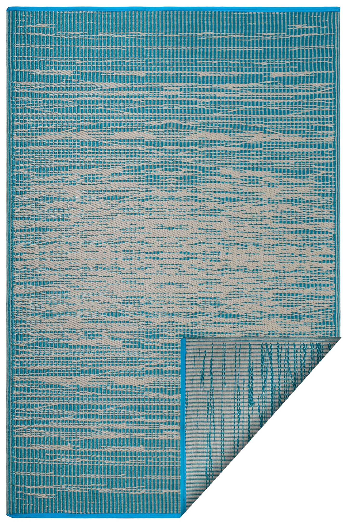 Brooklyn - Teal Outdoor Rug for Patio FINAL SALE by Fab Habitat