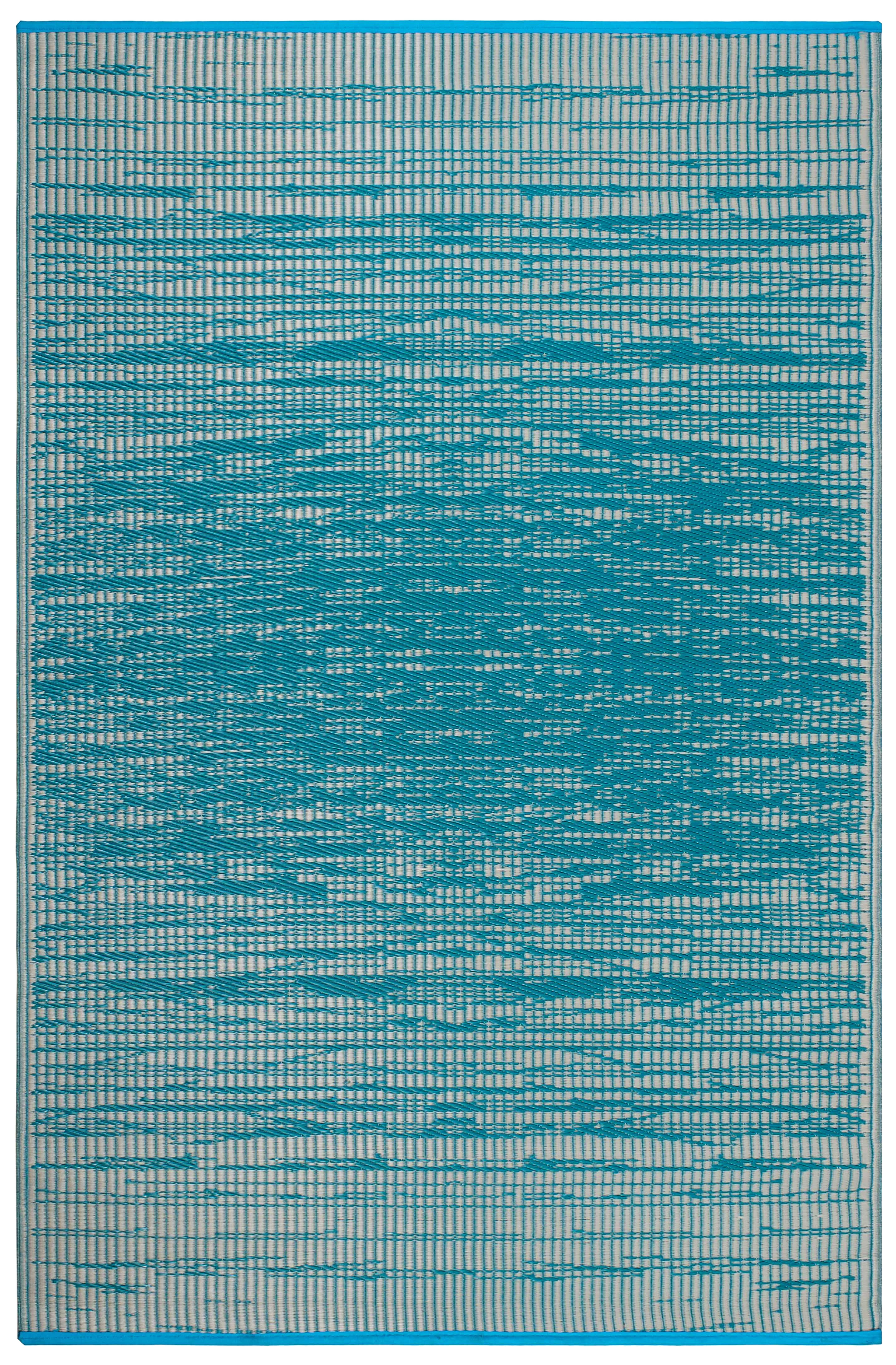 Brooklyn - Teal Outdoor Rug for Patio FINAL SALE by Fab Habitat