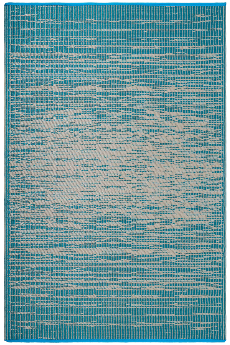 Brooklyn - Teal Outdoor Rug for Patio FINAL SALE by Fab Habitat
