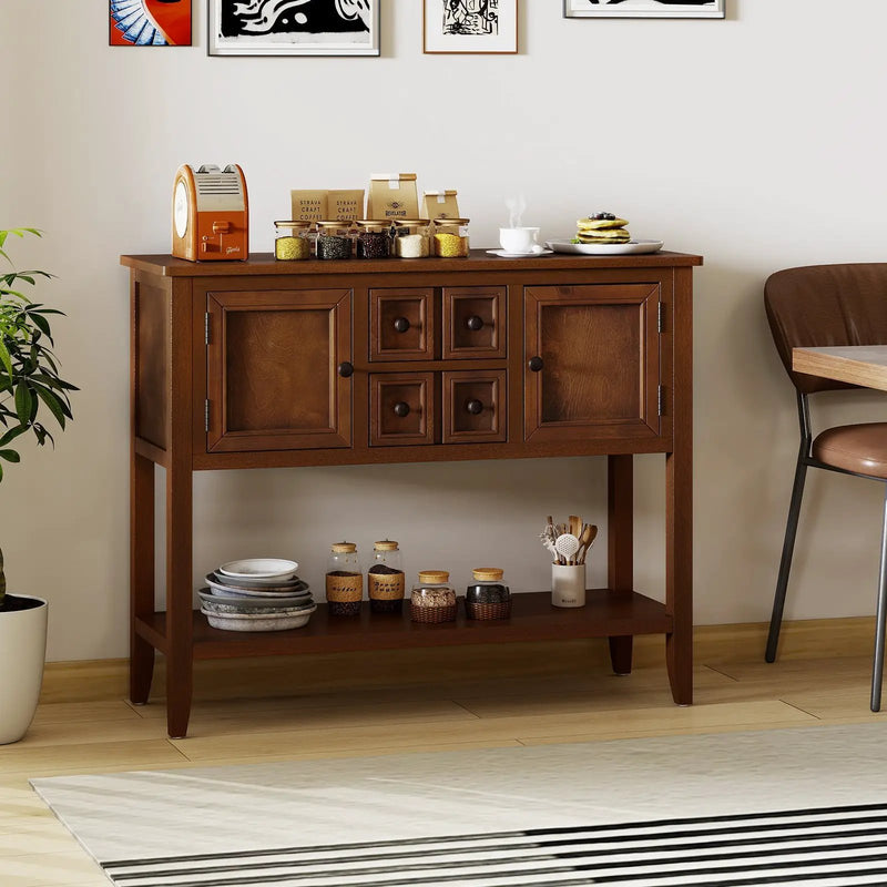 Buffet Sideboard Cabinet with 2 Doors and 2 Drawers by DirectDeals