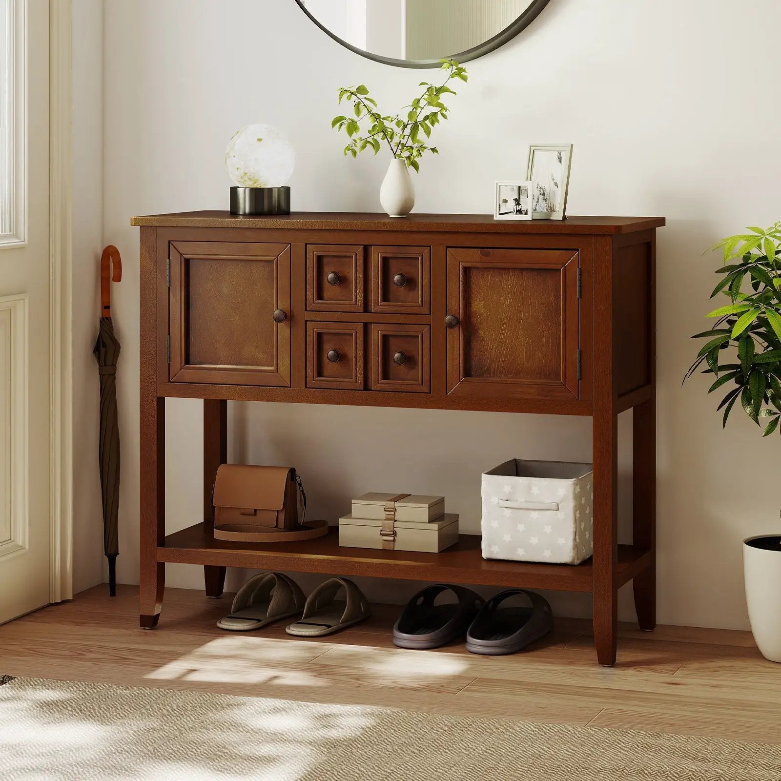 Buffet Sideboard Cabinet with 2 Doors and 2 Drawers by DirectDeals