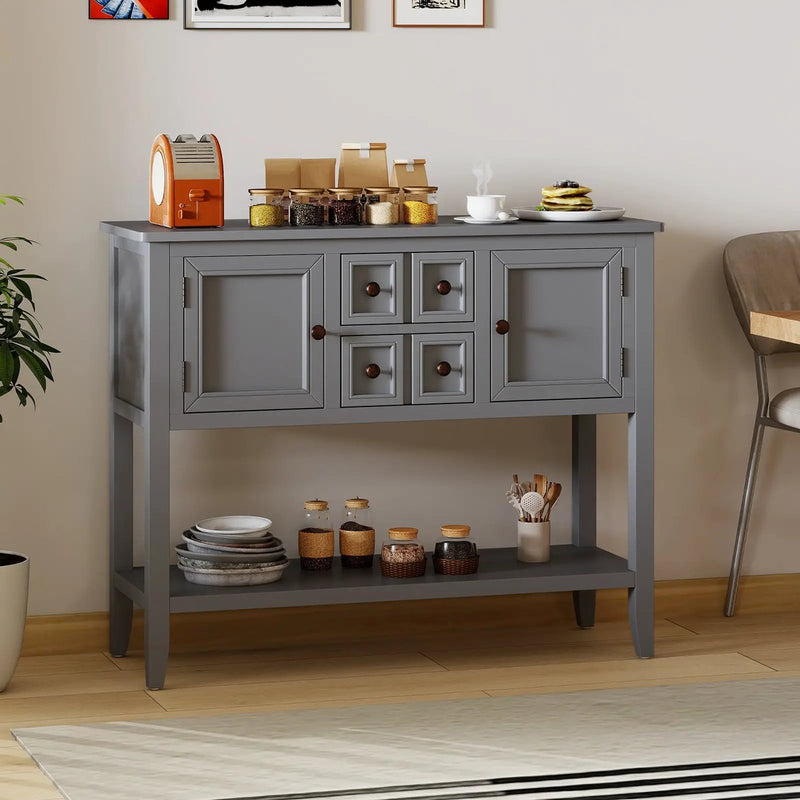 Buffet Sideboard Cabinet with 2 Doors and 2 Drawers by DirectDeals