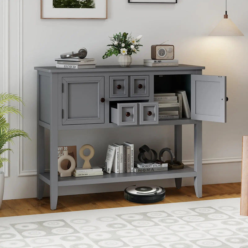 Buffet Sideboard Cabinet with 2 Doors and 2 Drawers by DirectDeals