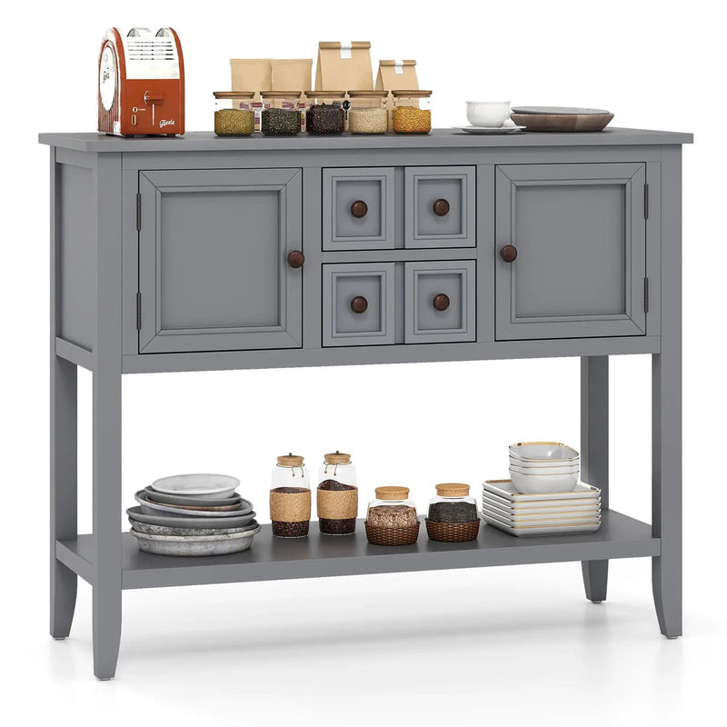 Buffet Sideboard Cabinet with 2 Doors and 2 Drawers by DirectDeals