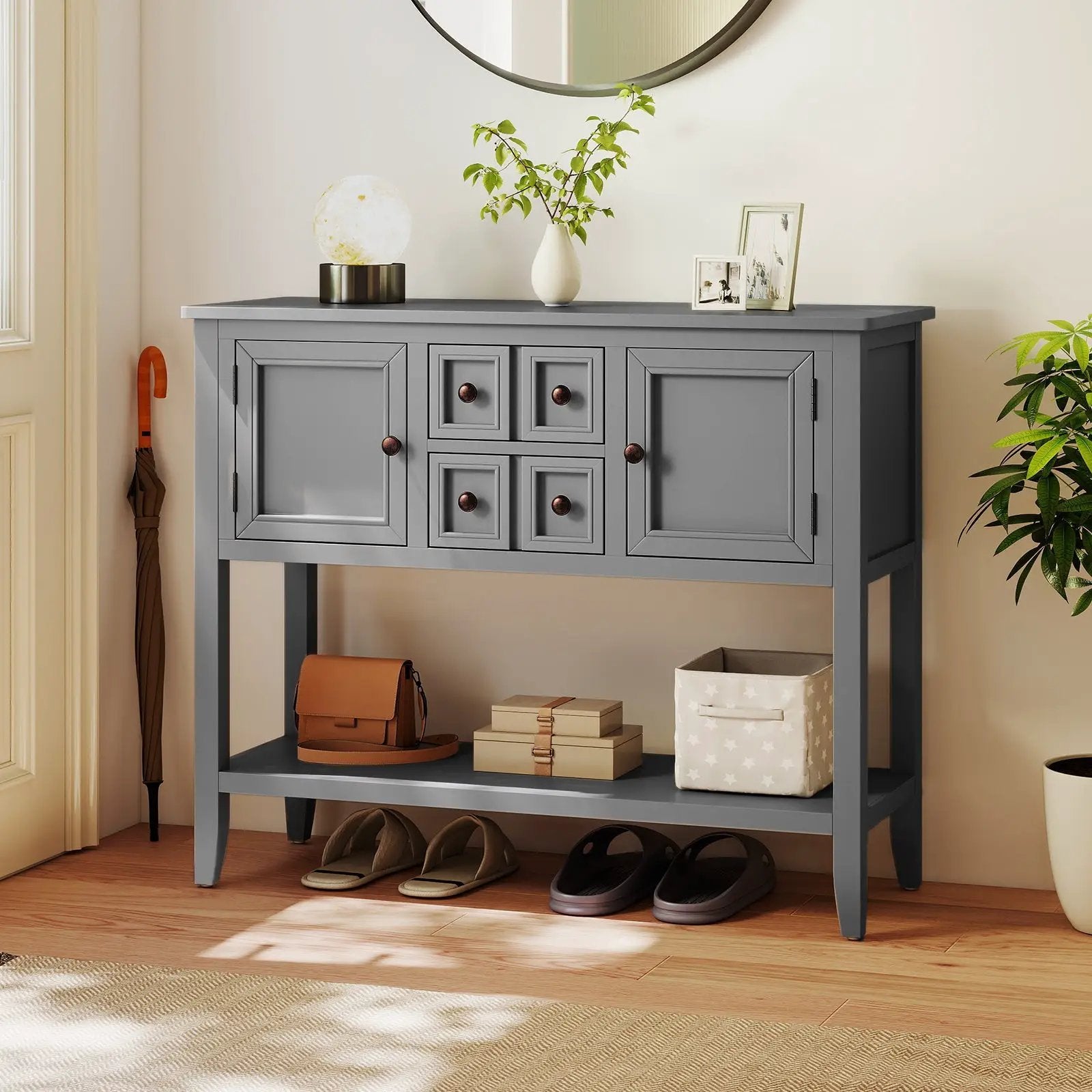 Buffet Sideboard Cabinet with 2 Doors and 2 Drawers by DirectDeals