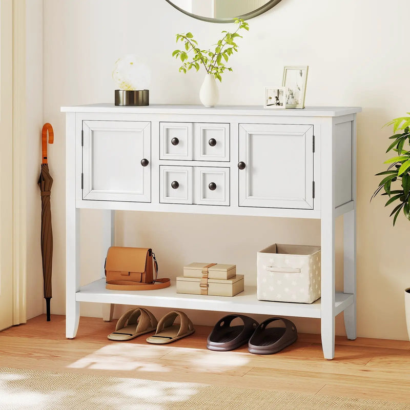 Buffet Sideboard Cabinet with 2 Doors and 2 Drawers by DirectDeals