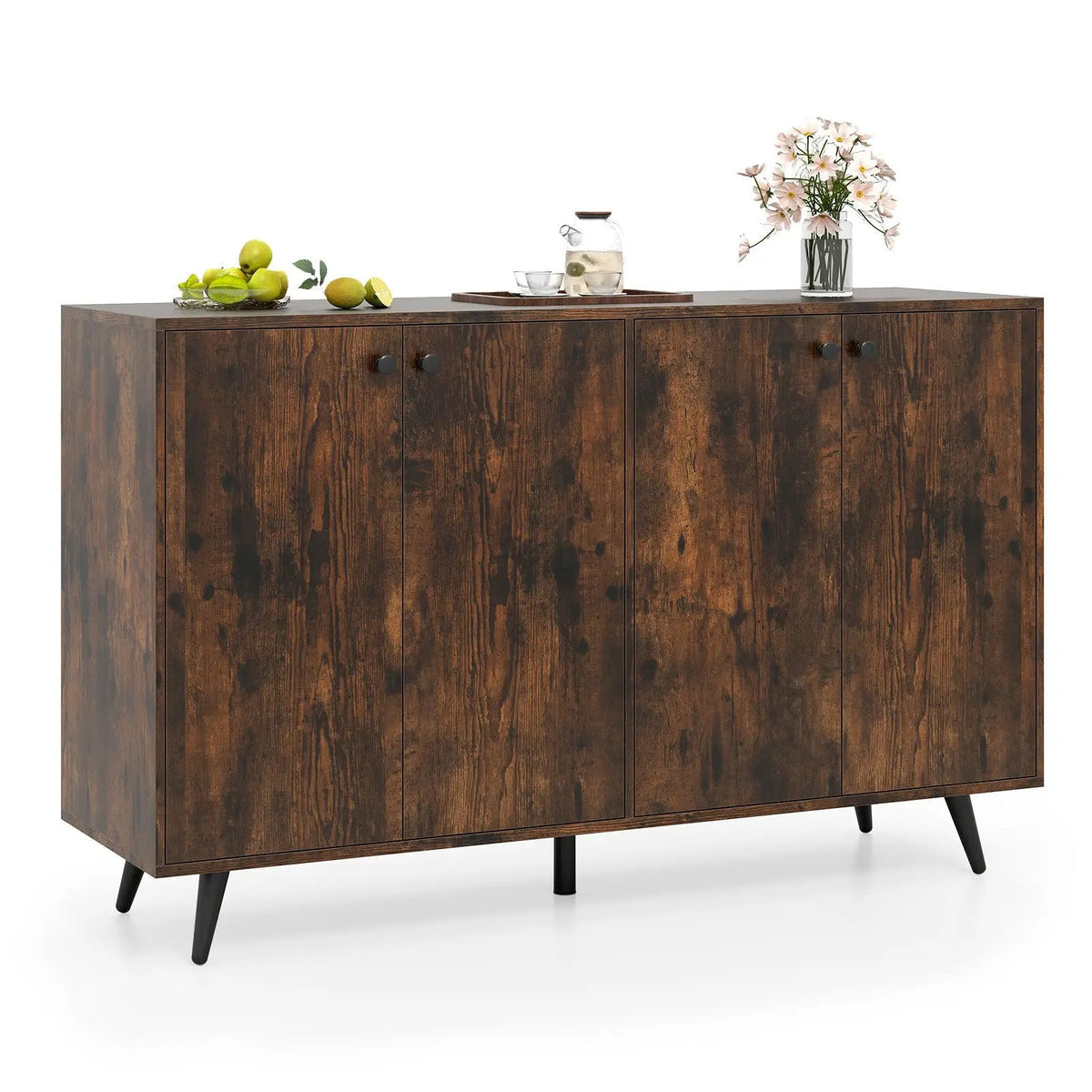 Buffet Sideboard Mid Century Modern Storage Cabinet with Adjustable Shelves by DirectDeals
