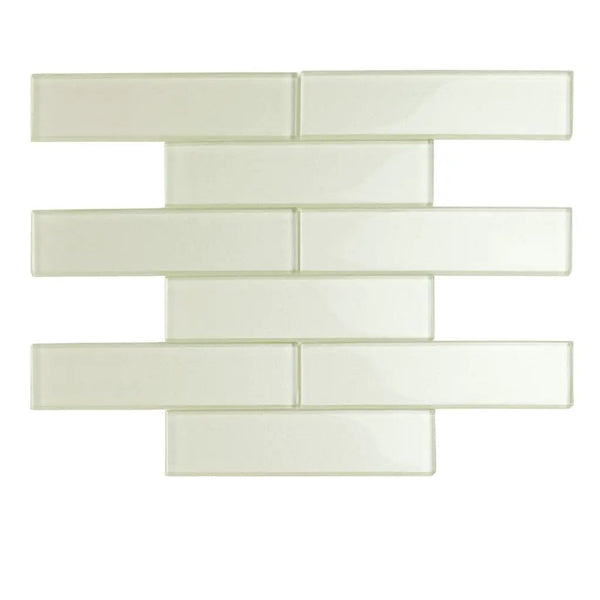 Light Sea Green 12x12 Glossy Brick Glass Mosaic Tile (5 pack, 4.83 sq ft/case), photo 2 of 7