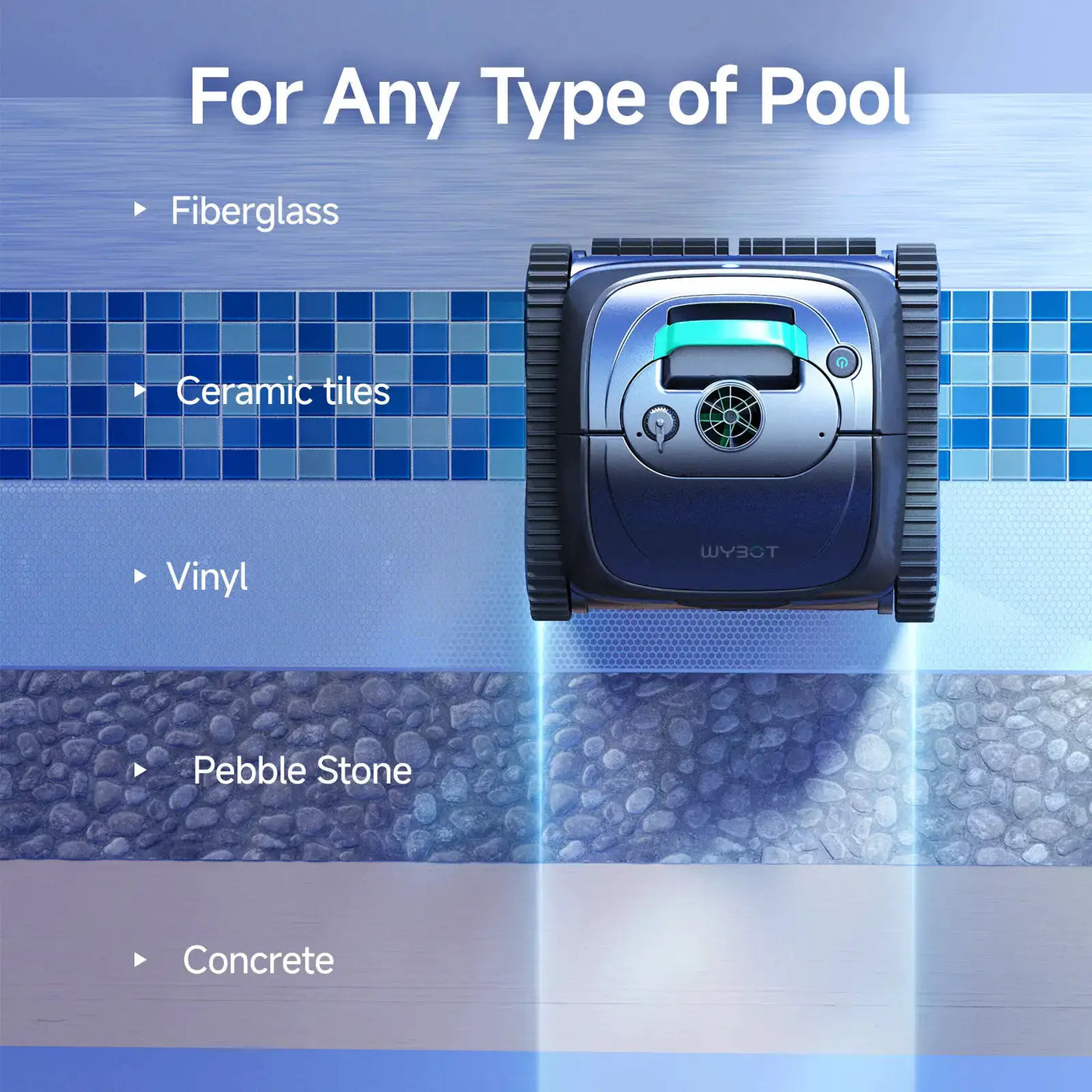 (2026 Upgrade) WYBOT C1 Cordless Robotic Pool Cleaner by WYBOT