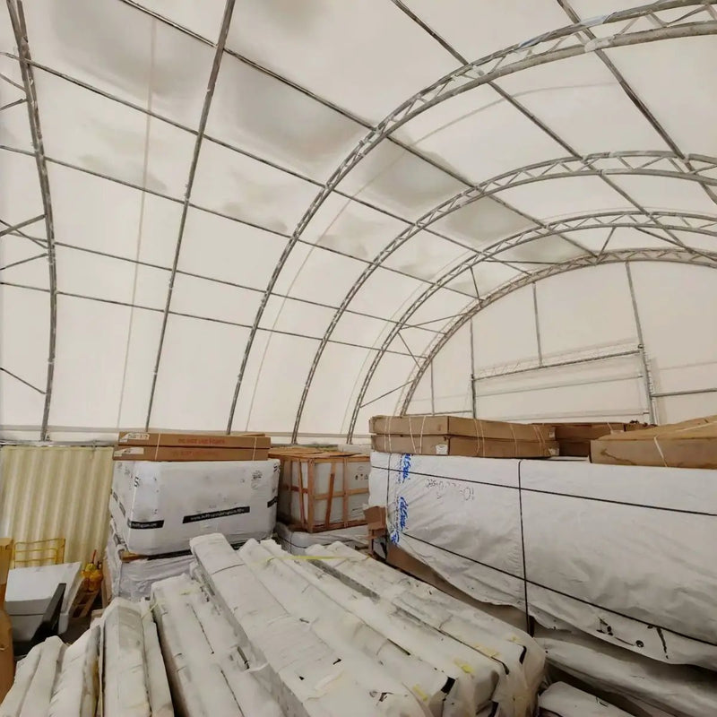 40x40x15 ft Container Shelter with Closed Back Panel by Chery Industrial