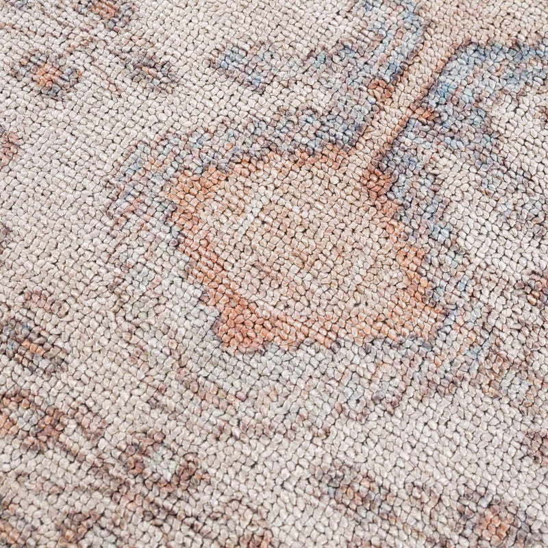 Analu Peach Washable Area Rug by Hauteloom