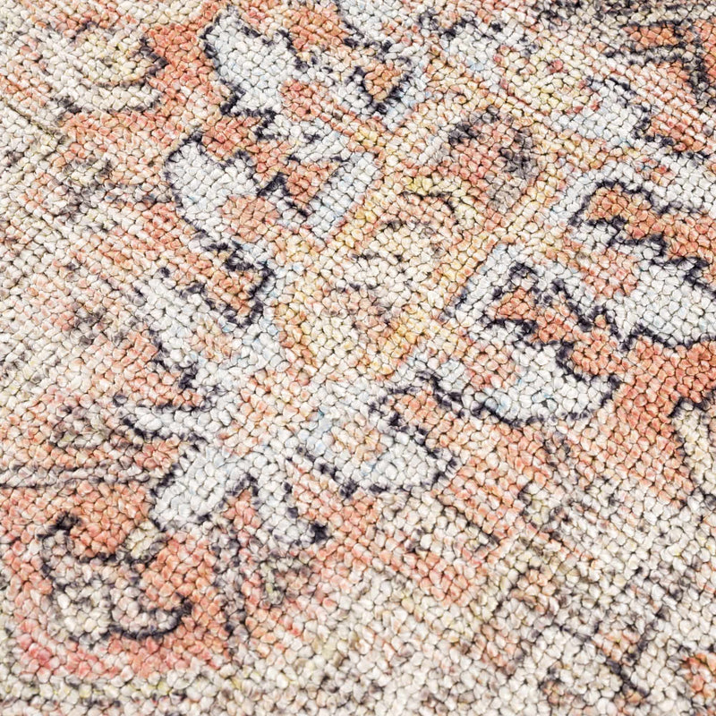 Beck Peach Washable Area Rug by Hauteloom
