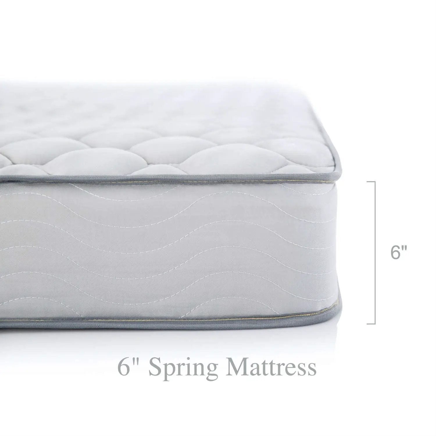 California King 6-inch Thick Innerspring Mattress with Quilted Cover - Medium Firm by HomePacific