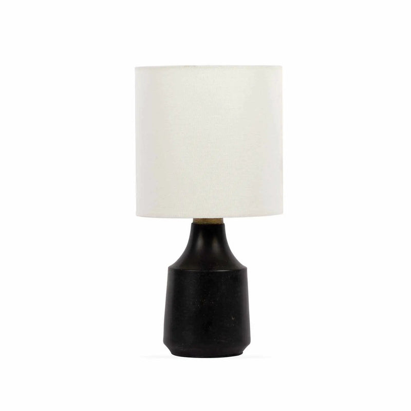 Canayan Black and Natural Resin Table Lamp by Boutique Rugs
