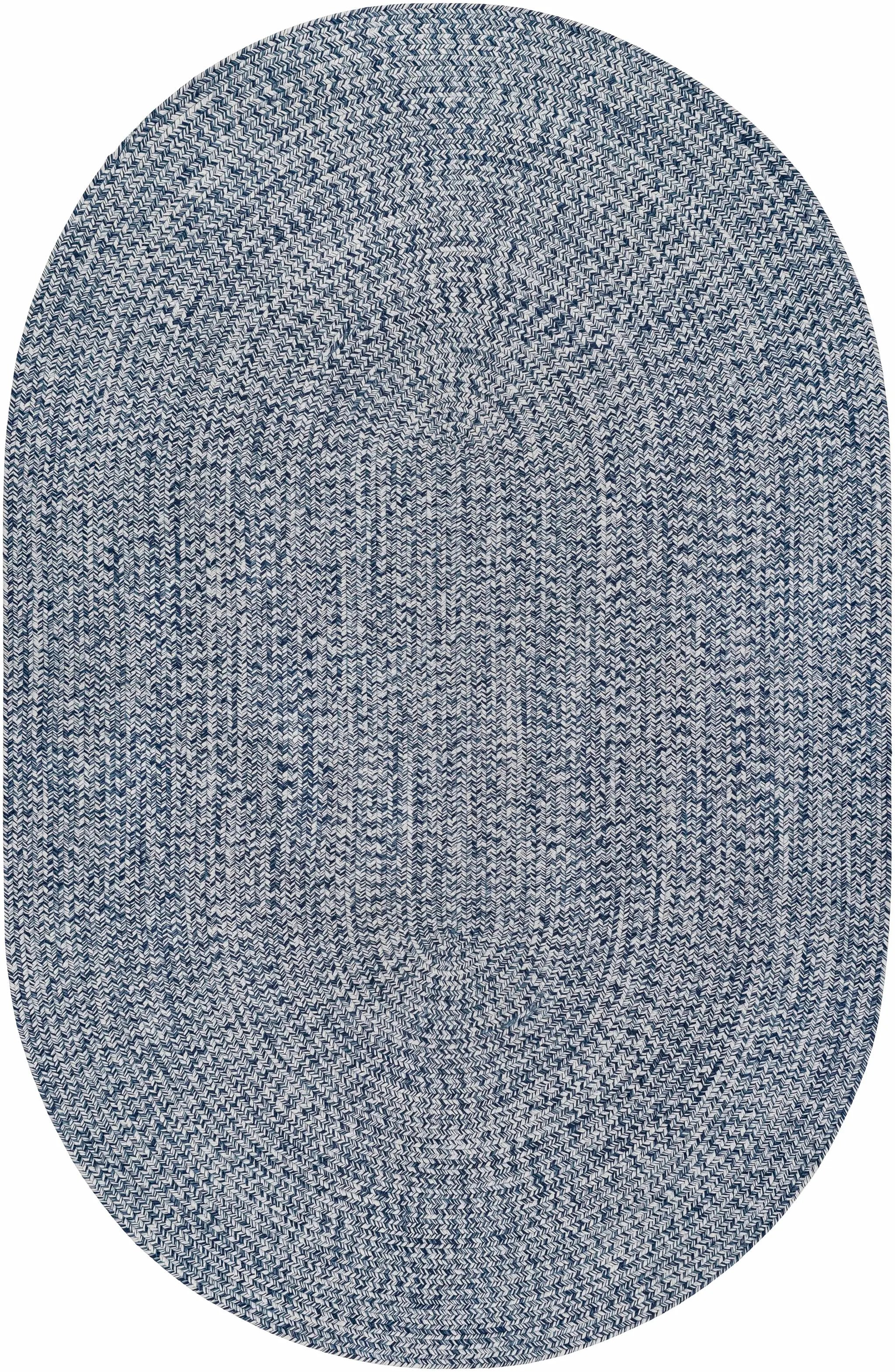 Blue Braided Faux Jute Outdoor Rug by Boutique Rugs