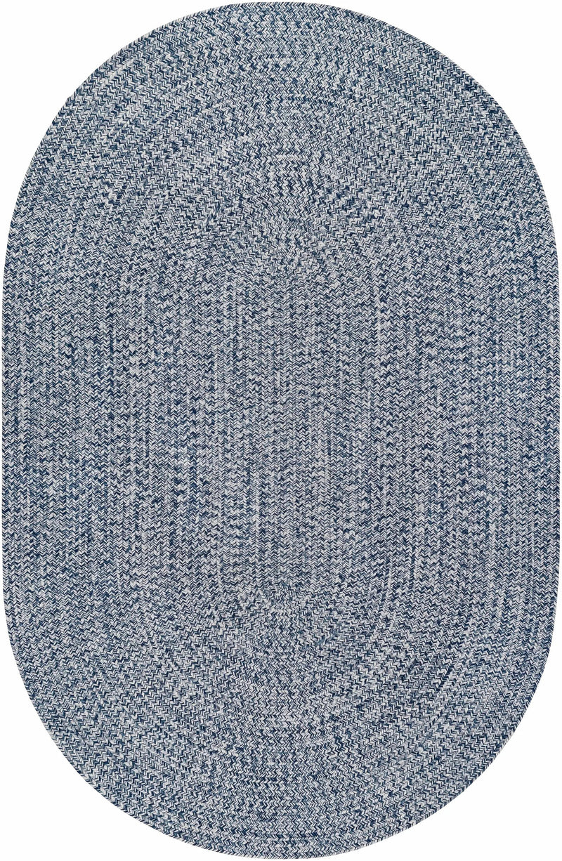 Blue Braided Faux Jute Outdoor Rug by Boutique Rugs