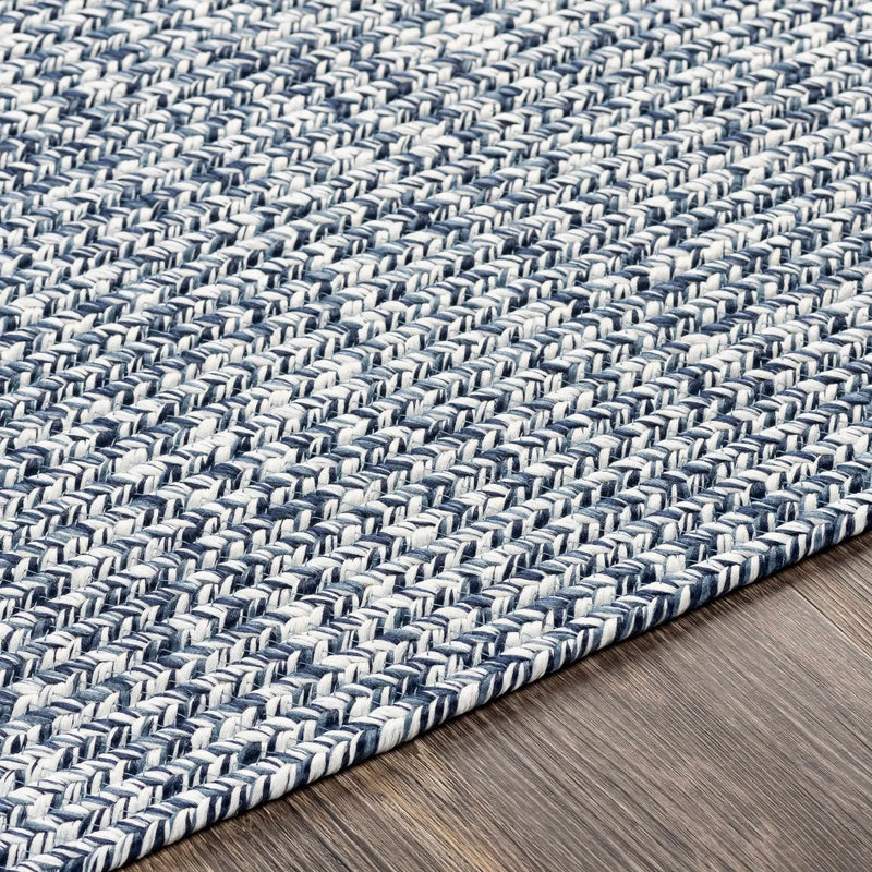 Blue Braided Faux Jute Outdoor Rug by Boutique Rugs