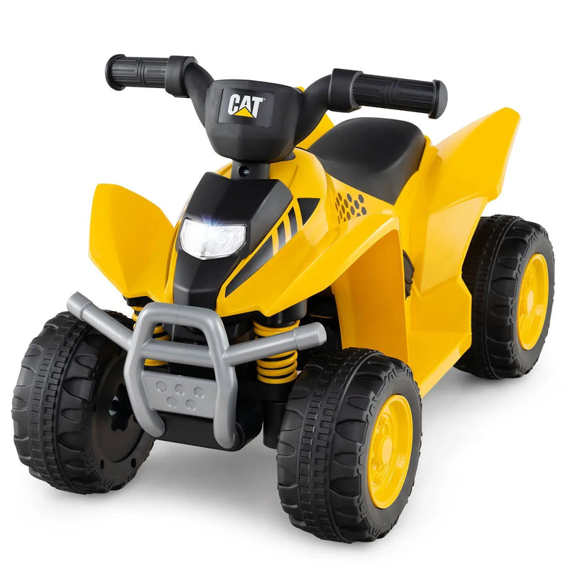 6V Kids Ride on ATV CAT-Licensed with Horn Sound for 18-36 Months Old-Yellow by DirectDeals