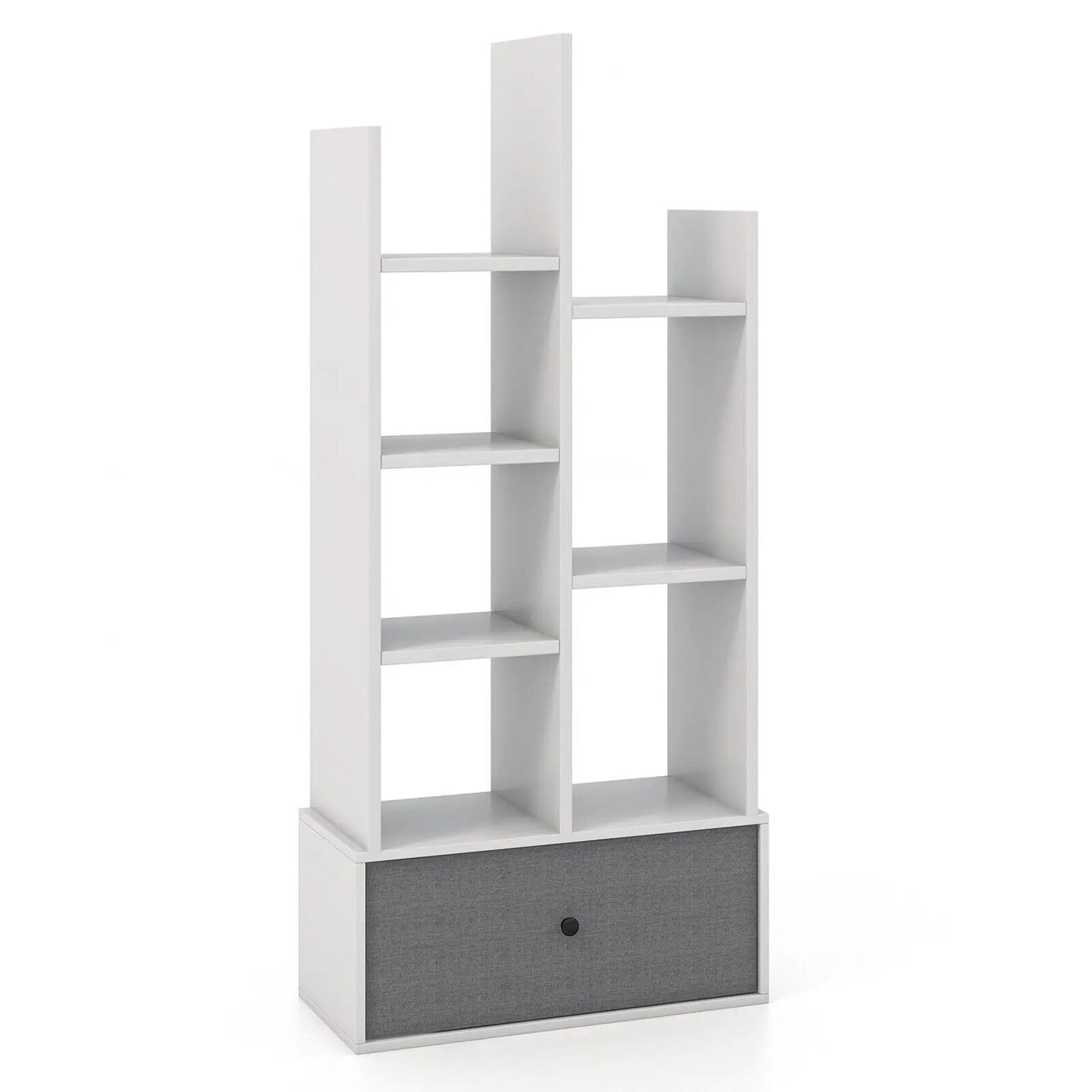 7-Tier Open-Back Bookshelf with Drawer by DirectDeals