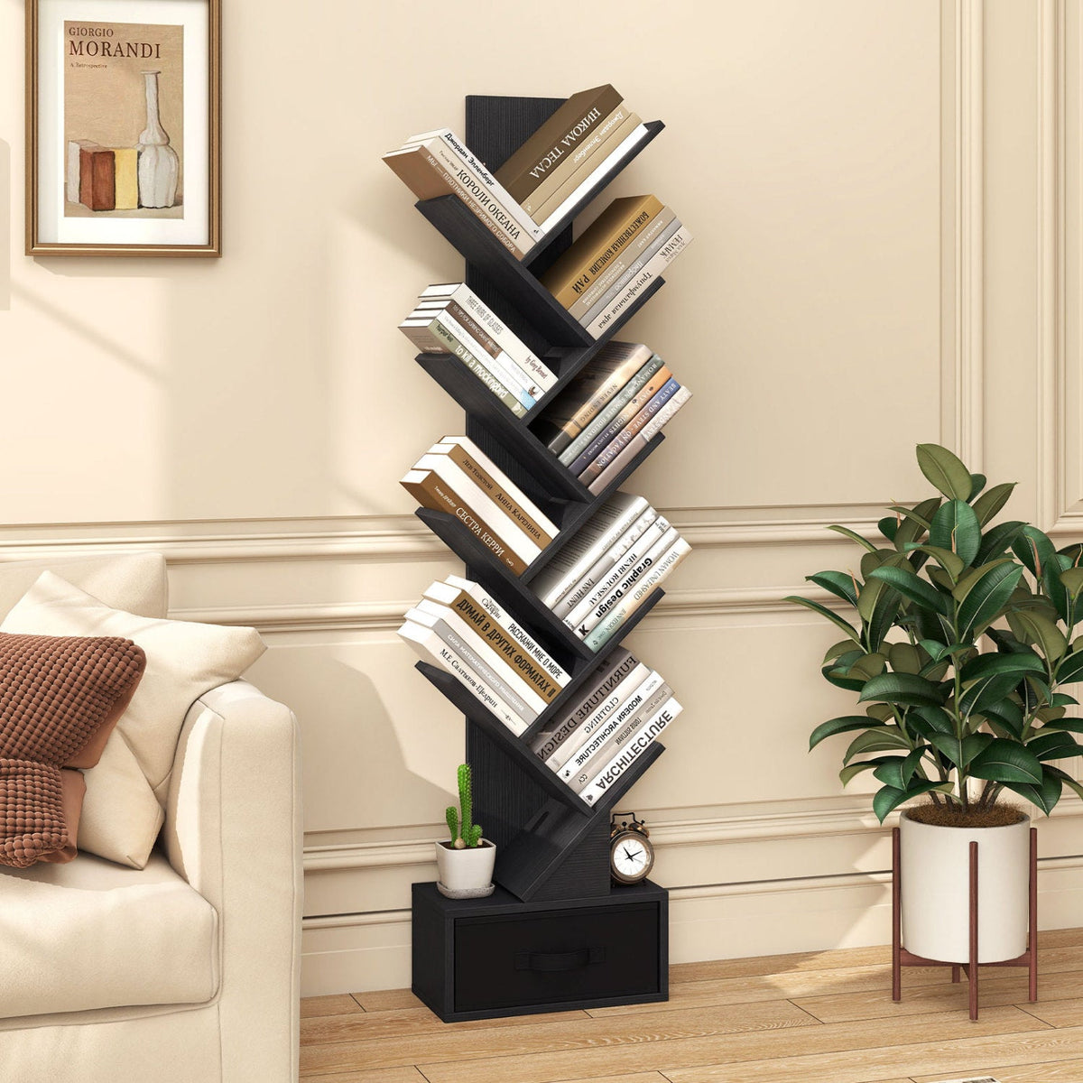 10-tier Tree Bookshelf with Drawer Free, photo 17 of 18
