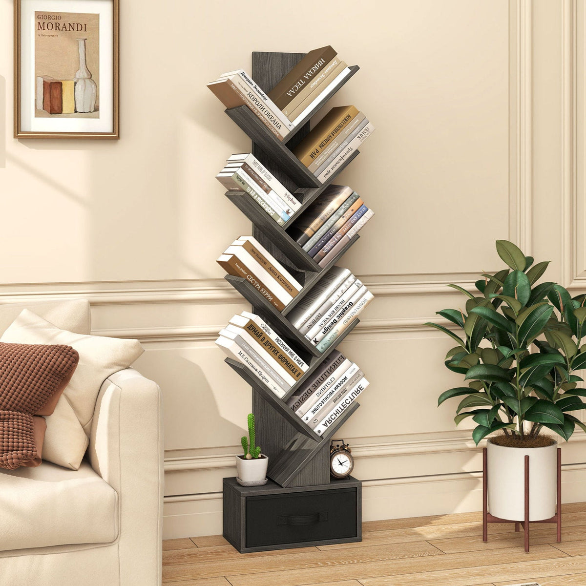 10-tier Tree Bookshelf with Drawer Free, photo 18 of 18