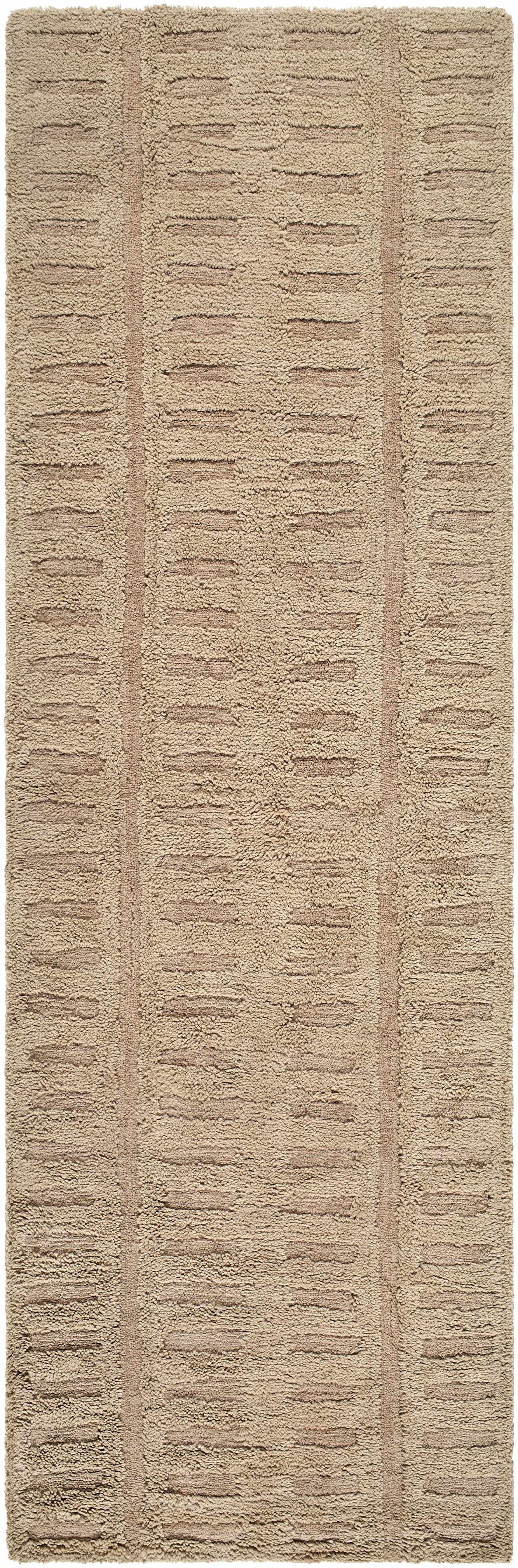 Washable Handmade Wool Rug - Brown - Clearance by Boutique Rugs