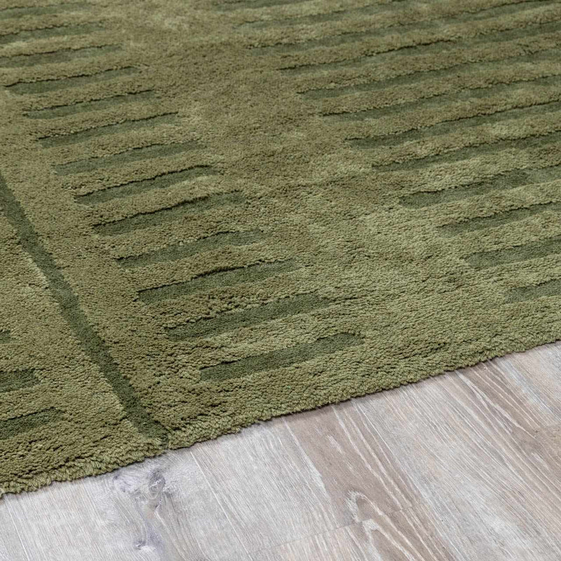 Washable Wool Rug - Green - Clearance by Boutique Rugs