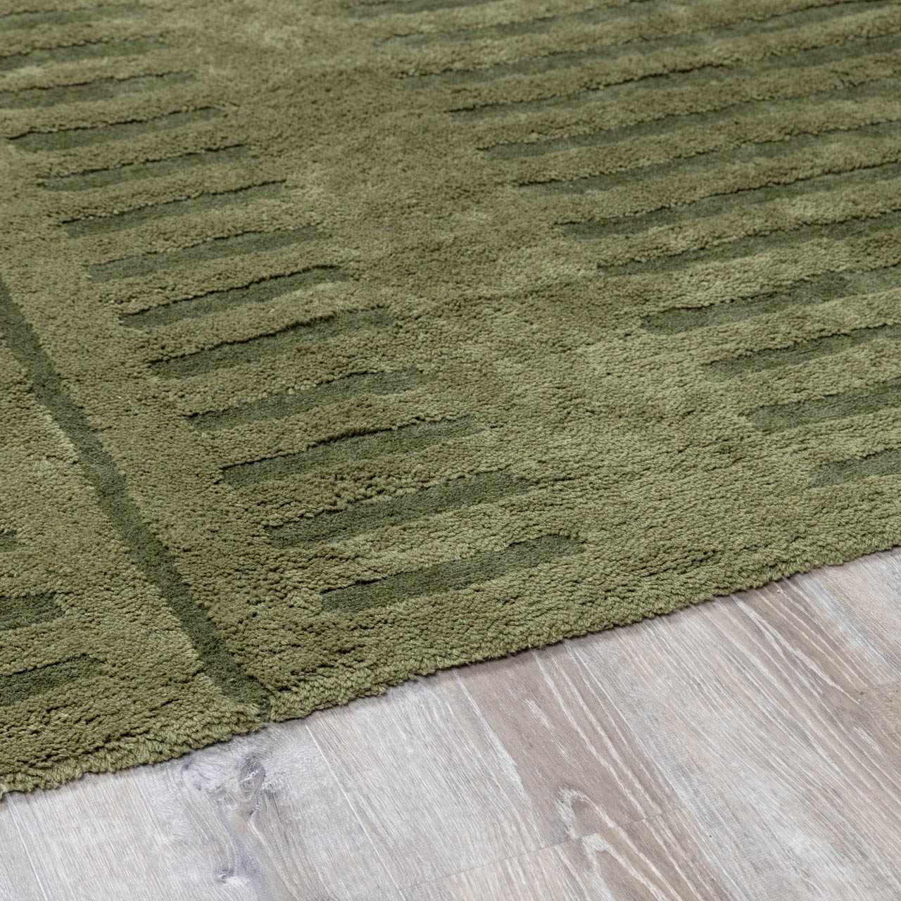 Washable Wool Rug - Green - Clearance by Boutique Rugs