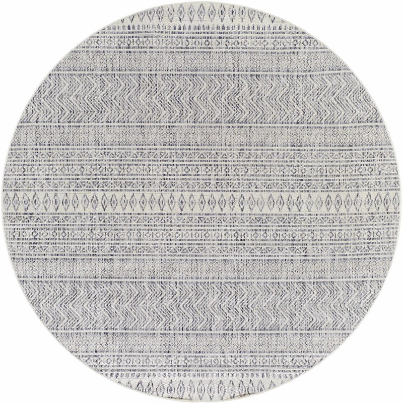 Madras Navy All Over Performance Outdoor Rug by Boutique Rugs