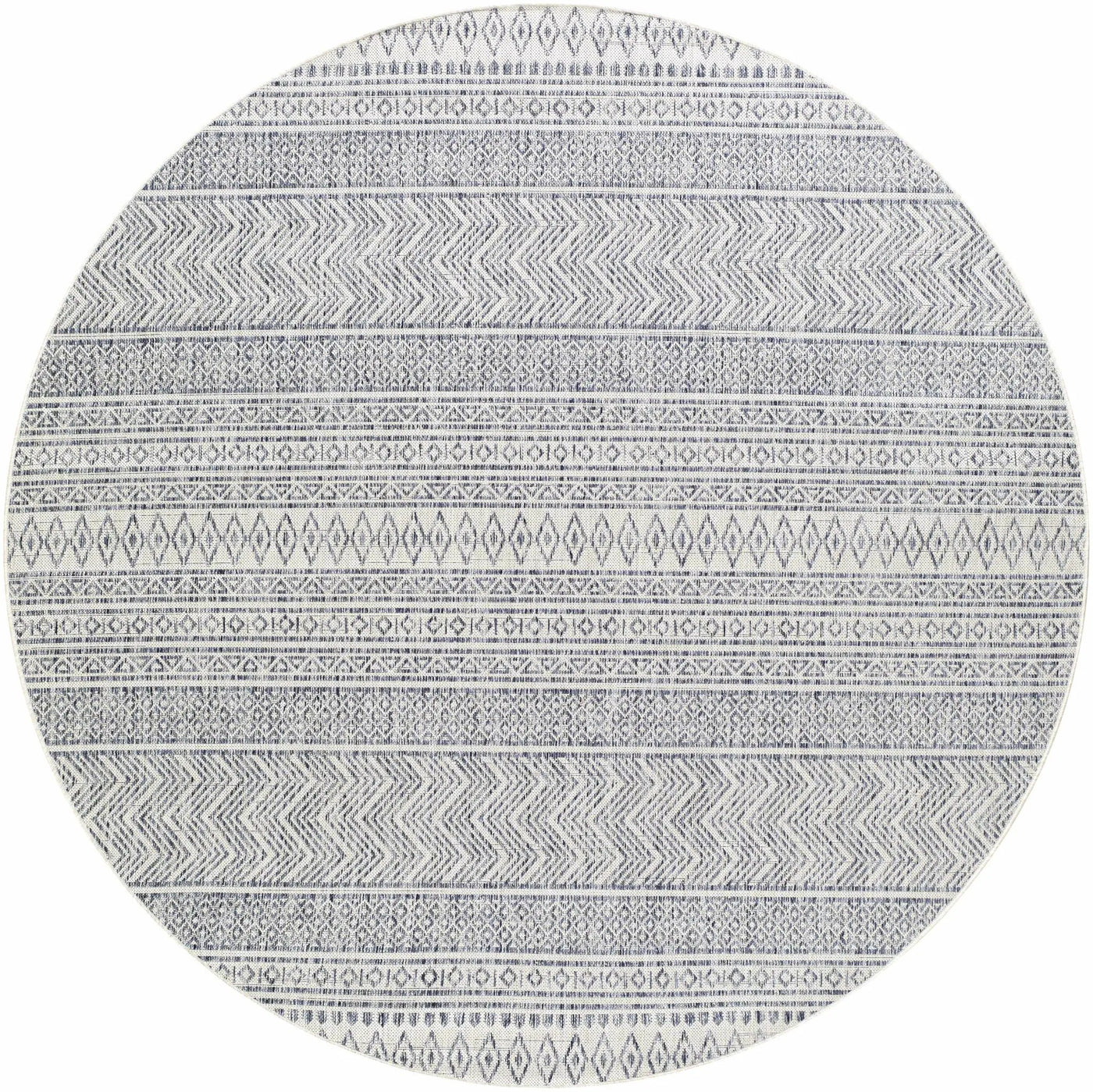 Madras Navy All Over Performance Outdoor Rug by Boutique Rugs