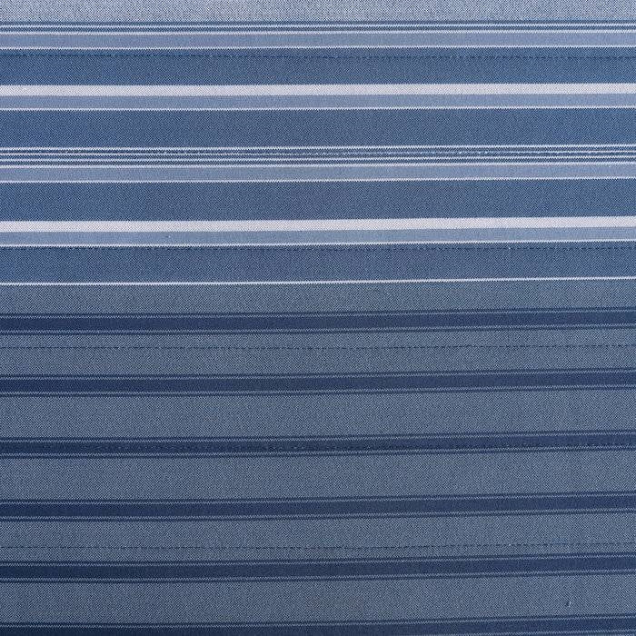4 Piece Coastal Blue Navy White Stripes Cotton Daybed Cover Bedding Set by HomePacific